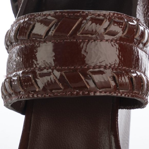 Alexander Wang Patent leather Kasia Wedge Sandals - Picture 7 of 10